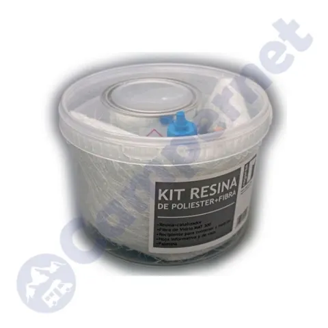 Kit resina poliester y fibra