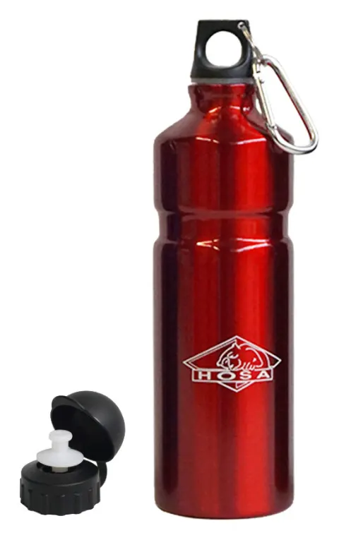 Hosa Aluminio Mosquetón 750 ml roja – Botella cantimplora