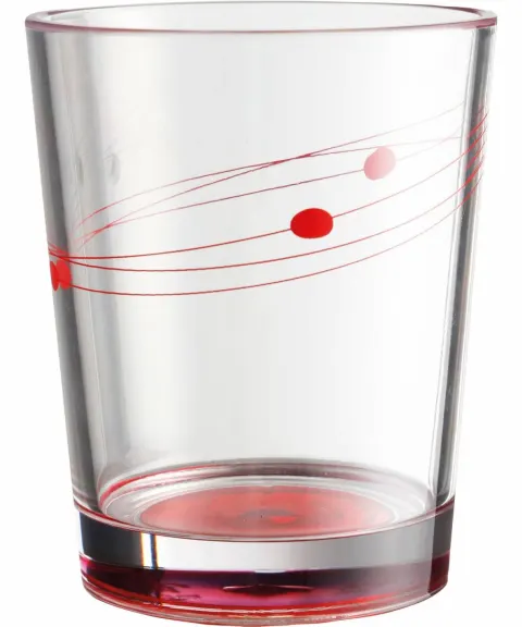 Pack de 4 vasos de mesa Cosmic en material SAN para autocaravana