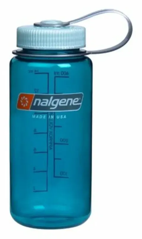 Botella reutilizable 500ml azul mar boca ancha Nalgene Sustain