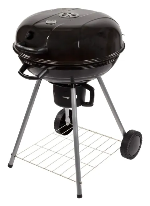 Barbacoa de carbón portátil redonda con tapa Aktive