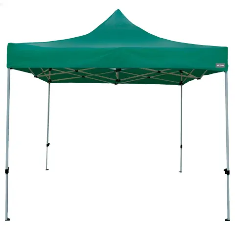 Cenador plegable y ajustable en altura color verde