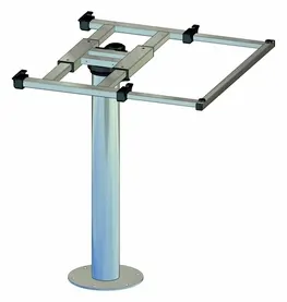 Columna de tabla con retorcimiento y aluminio H700 mm cambiante