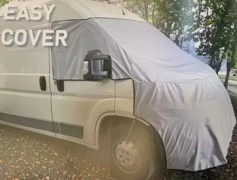 Oscurecedor Easy Cover cubre cristal y frontal para Fiat Ducato, Citroen Jumper y Peugeot Boxer 6º Serie a partir año 2014>