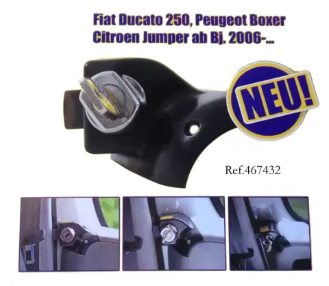 Cierres interiores puertas de cabina con llave HEOSAFE autocaravana camper – Ref. 467432