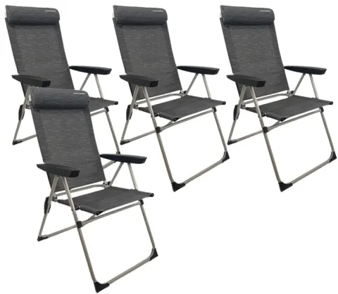 MUCHOCAMPING Pack Confort Range 4 Sillas Miami