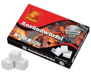 Flash Firelighter parafina 32 unidades