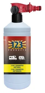 123 Products 2in1 Shampoo 1 litro Con KOB Sprayer