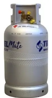 Botella de Aluminio 6,6Kg Recargable de Glp
