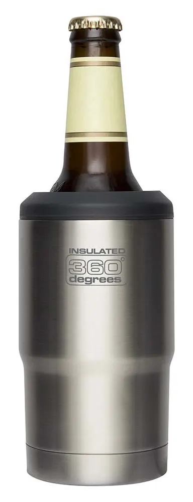 360 Degrees Funda Térmica Cerveza acero – Botella termo beer cozy