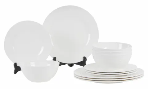 Kampa Blanco set de vajilla de 12 piezas