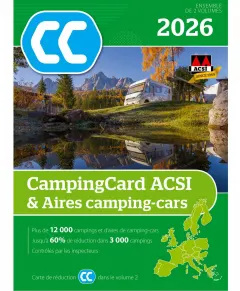 Guías y libros: Guía CampingCard con áreas de servicio 2026 ACSI