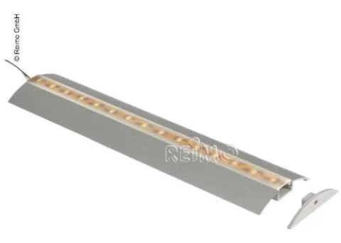 Tapa para perfil LED de aluminio semicircular, 2 piezas