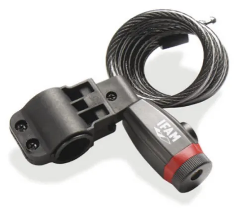 Candado con cable de acero reforzado para bicicleta junior Dunlop