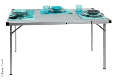 Mesa De Camping Extensible, 94/129x70x70cm, Marco De Aluminio