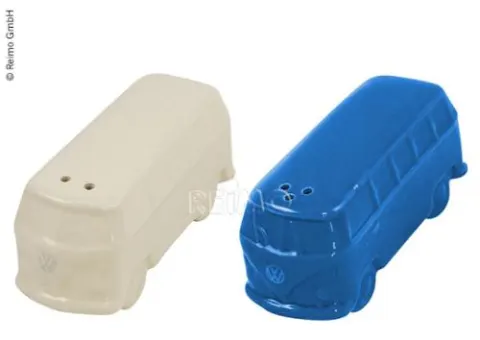 VW COLECCIÓN Salt+Pepper Shaker Azul+Blanco
