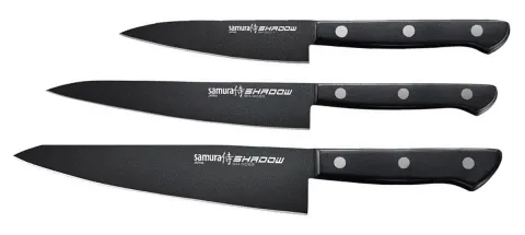 Samura Shadow set de 3 piezas de cuchillos