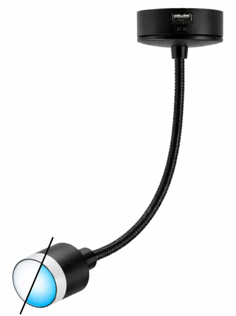 Black Swan foco LED con puerto USB