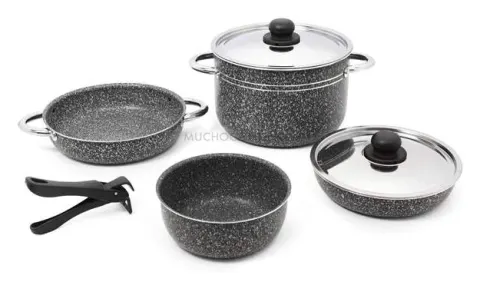 BEAVER Bateria Cocina Camping 7 en 1 Granito