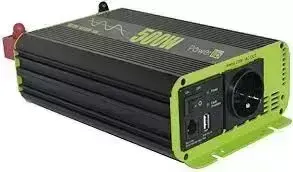 Convertidor de corriente onda pura 500W POWERLI con mando a distancia para autocaravanas, camper y 4×4 overland. – Ref. 466382BB