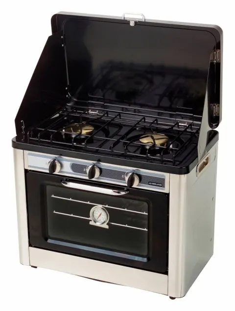 Combo de estufa y horno de gas de 2 quemadores MIDLAND