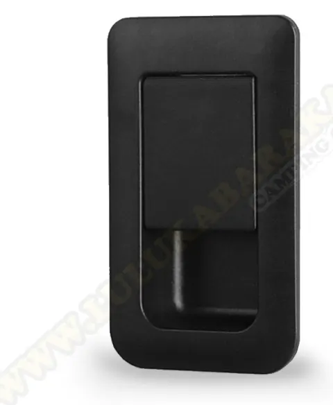 Cierre armarios rectangular negro