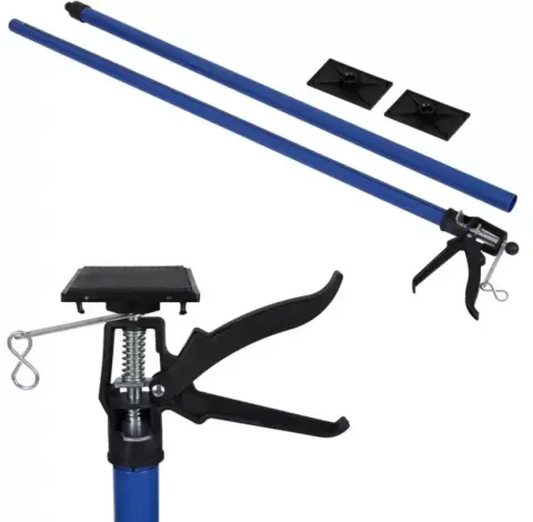 Puntal de aluminio telescópico multiuso ideal para separación de cargas en garajes de caravanas, autocaravanas y camper.