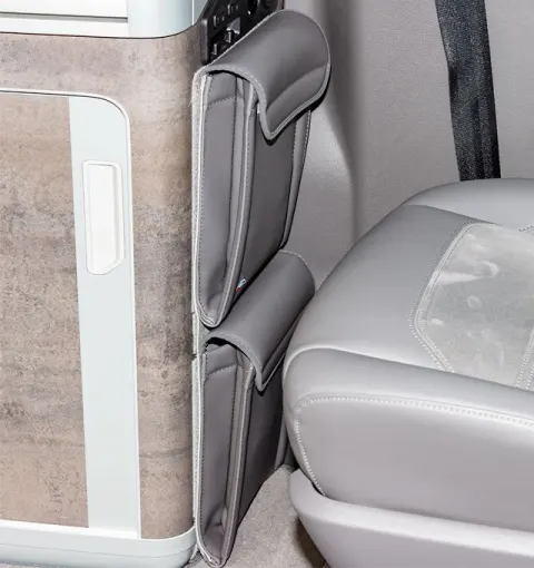 Bolsillero para el mueble cocina, lateral VW T6.1 California Ocean / Coast, diseño: VW T6.1 “Cuero Palladium”