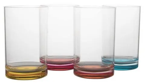 SET 4 VASOS COLORES RAINBOW GIMEX · Ref. 0512227