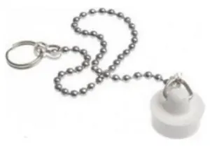 Comet Afvoerstopje m Ketting 18-20mm blanco 18-20 mm
