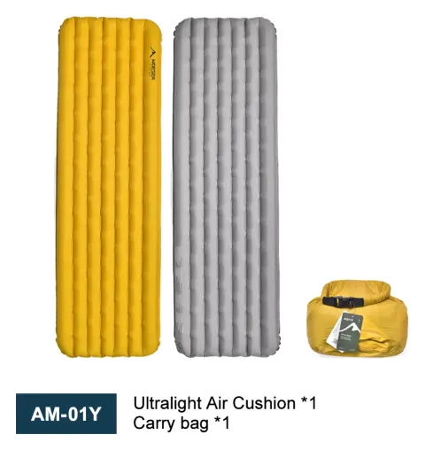 Almohadilla inflable Widesea Camping 7.6R, colchón ultraligero de doble espesor, autodeslidas, adecuado para viajes de senderismo al aire libre