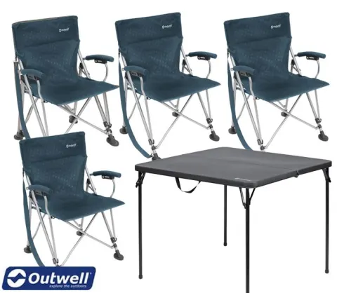 OUTWELL Pack 4 Sillas + Mesa Outwell Perce