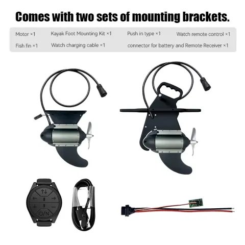 Motor Eléctrico para Kayak Hobie, Propulsor Subacuático para Bote de Pesca y Tabla de Paddle