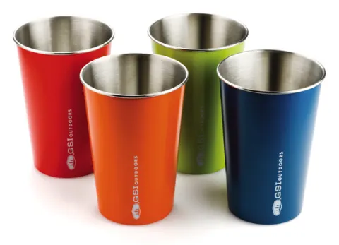 Juego de tazas de acero inoxidable