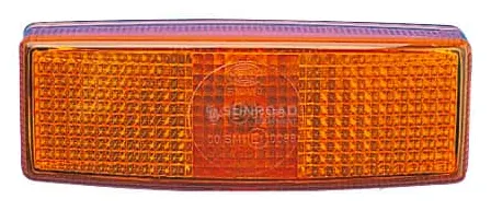 luz de posición naranja rectangular