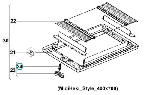 Recambio piñón de accionamiento para claraboyas Dometic Midi Heki Style 400×700 para autocaravana, caravana y camper. – Ref. 84-4460000227