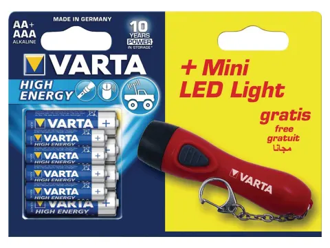 Varta Alkaline 4 pilas AA y 4 pilas AAA