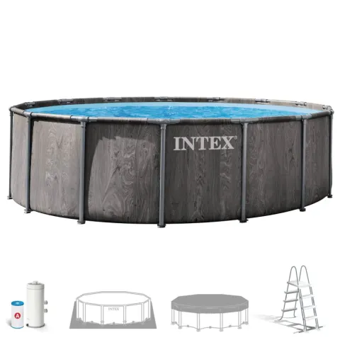Piscina desmontable redonda greywood 5 metros con depuradora