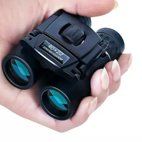Binoculares HD 40×22 de 2026 con alcance de 2000 m, mini telescopio plegable BAK4 para caza, deportes, campamento, viajes al aire libre, óptica FMC