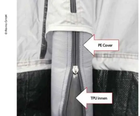 Reemplazo de la manguera de aire PE-Cubre afuera para la tienda de aire AirTube Casa Air