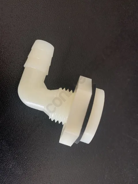 Racor acodado 90º de conexión a depósito 12 mm