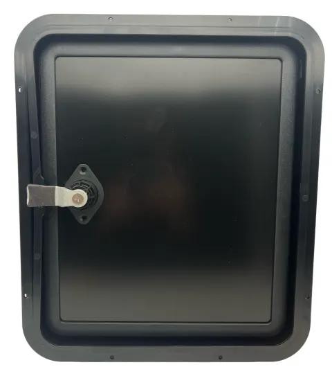 Portón exterior Wc Negro