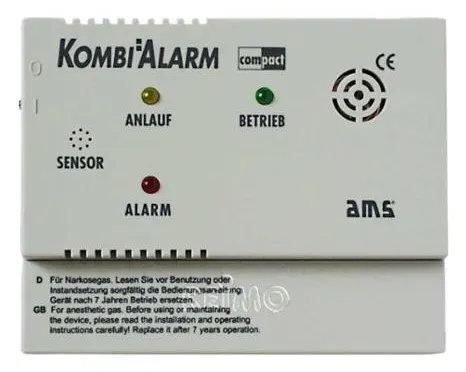 Alarma de gas AMS Kombi Compact para KO/gas líquido 12V