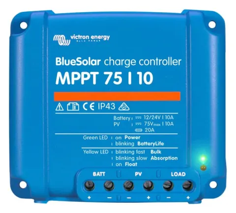 Controlador De Carga Solar Blue Solar Mppt 75/10 (12/24v-10a)