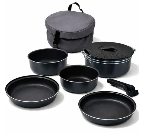 MUCHOCAMPING Bateria Cocina Camper Cooking Set