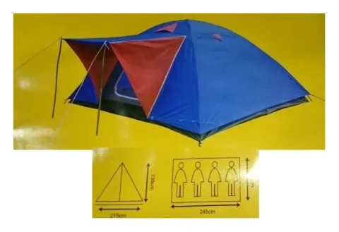 Tienda de campaña iglu 4 personas (215x245x130cm)