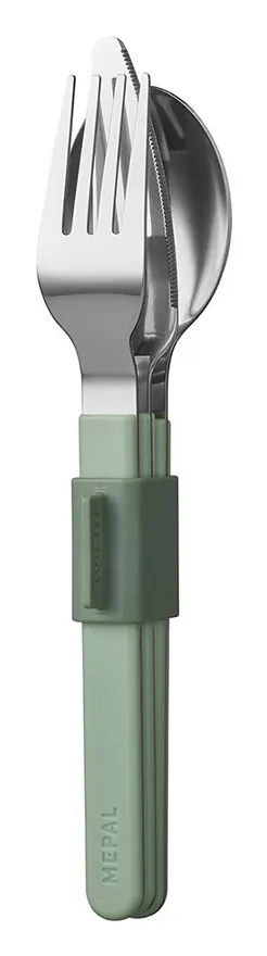 Mepal silueta Nordic Sage set de cubiertos de 3 piezas