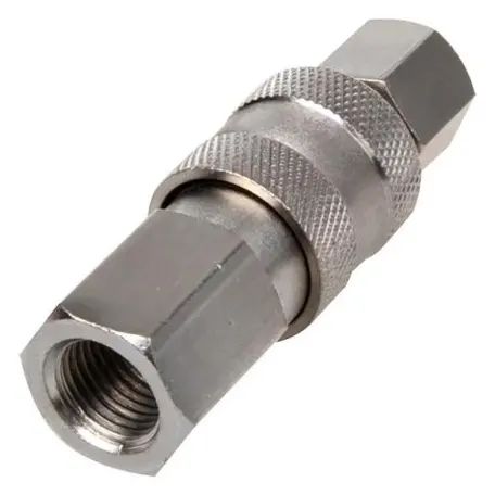 Conector rápido de aire para carrete de manguera