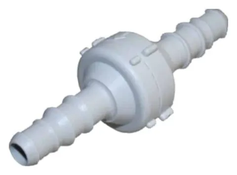 Válvula antirretorno caravana, autocaravana. Conexión de manguera de 10/12 mm Nr. 533-4010
