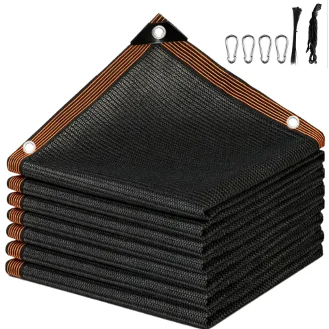 Malla de sombreo de PE anti-UV, lona resistente con ojales, protección UV múltiple para terrazas exteriores y jardines de plantas